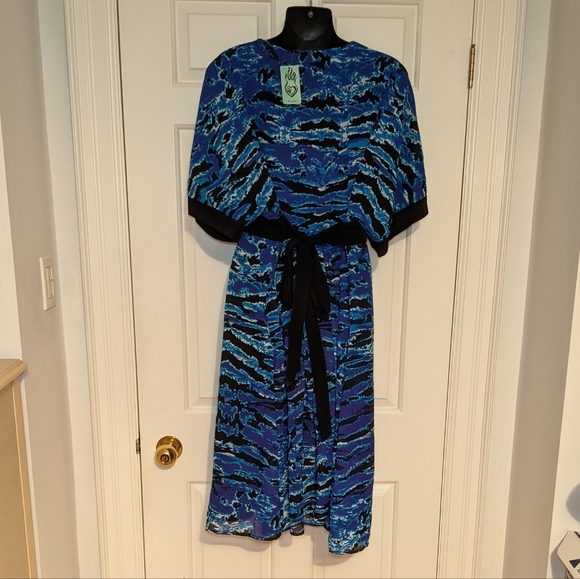 Vintage Torrid Blue Print dress - Picture 2 of 4